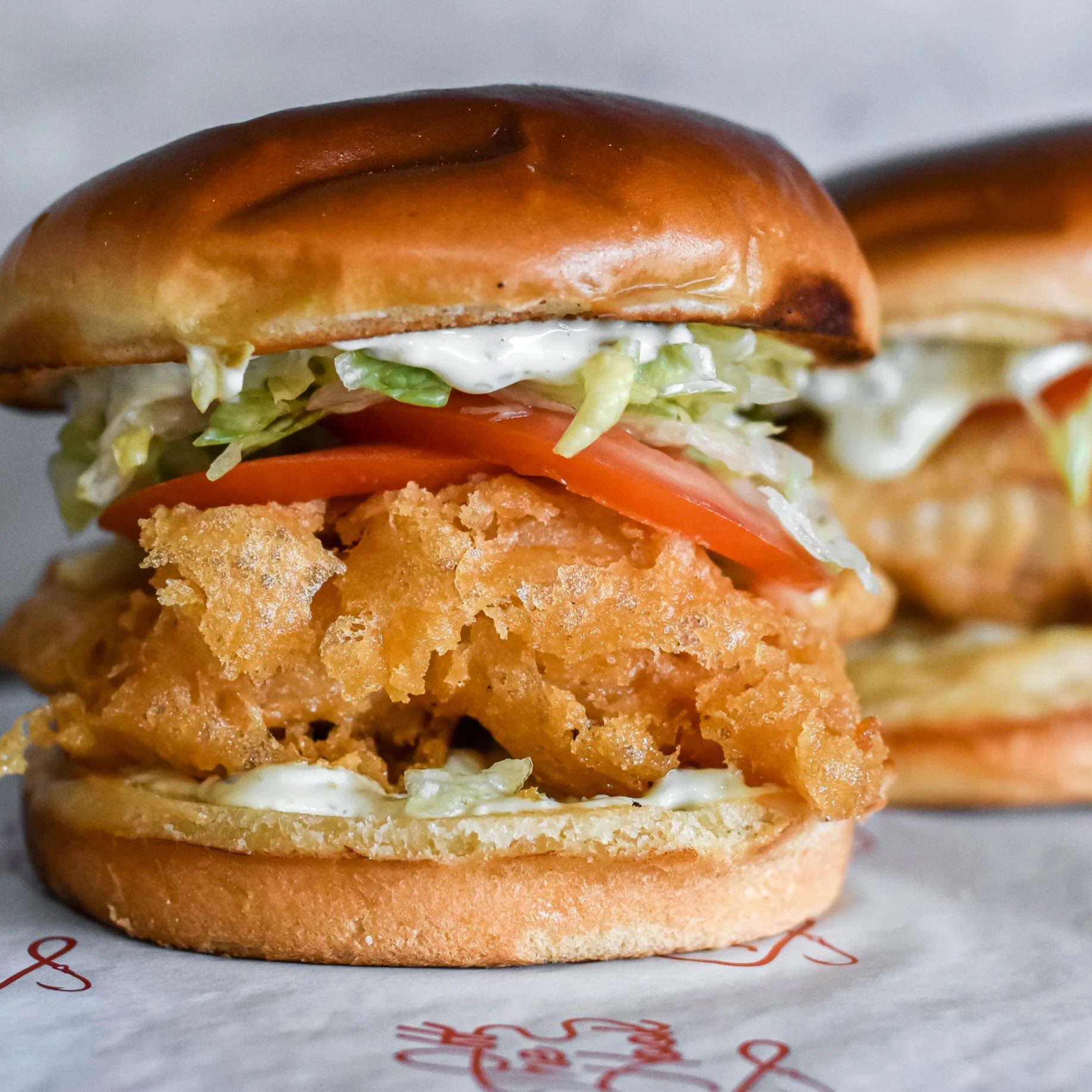 "The Classic" Fried Halibut Sammy.
